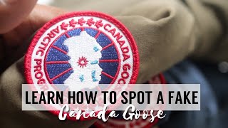 HOW TO SPOT A AAA GRADE FAKE CANADA GOOSE  FAKE VS REAL [upl. by Llednek]