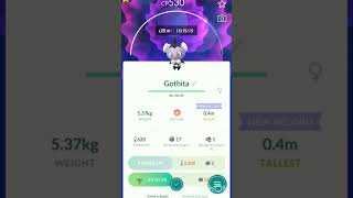 GothitaA Psychic Pokemon confusion attackpokemongoviralshortsviralvideomegaraidtrendshort [upl. by Adnuhsat]