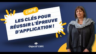 CRPE  Les clés pour réussir lépreuve dapplication [upl. by Alcus7]