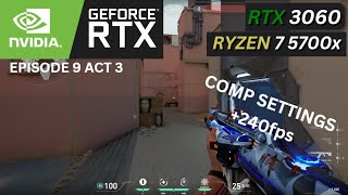 VALORANT  RYZEN 7 5700X  RTX 3060  1080p Comp Settings  FPS Benchmark Test [upl. by Ayotan]