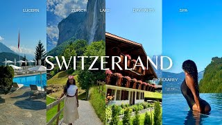 travel vlog  Switzerland Lucerne Zurich Bürgenstock Spa day party mountain coaster  more [upl. by Corbet]