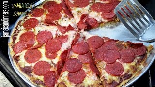 PEPPERONI PIZZA FIRM WHEAT CRUST New York Caribbean Style Recipe [upl. by Attennaj]