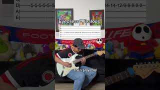 Eyedress  jealous guitar tutorial [upl. by Hannahoj148]