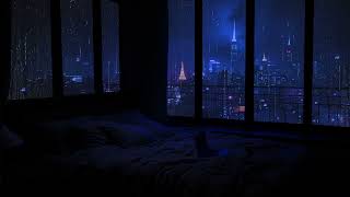 Relaxing Sound of Rain in the Dark Bedroom  No Ads 🌧️ Rain Sounds for Sleep  Study Meditation [upl. by Rosati]