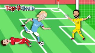 Erling Haalands TOP 3 Goals in premierleague and championsleague  erlinghaaland [upl. by Itsyrk493]