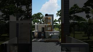 West face house elevation  West facing house design shortsshortsfeed viralvideoyoutubeshorts [upl. by Eyot160]