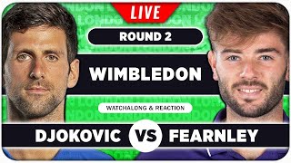 DJOKOVIC vs FEARNLEY • Wimbledon 2024 • LIVE Tennis Talk Watchalong [upl. by Seen344]