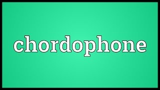 Chordophone Meaning [upl. by Cal]