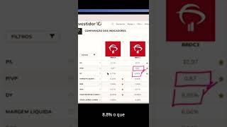 Qual bradesco é melhor BBDC4 ou BBDC3 [upl. by Ayotnom990]