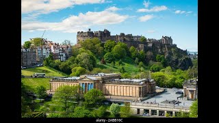 4K Driving in Edinburgh Scotland Britain Поездка по центру города Эдинбург Великобритания [upl. by Aynatal]