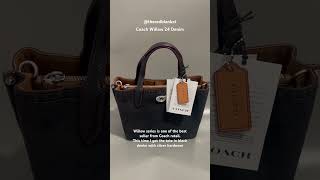 Coach Willow 24 Denim bagreview unboxing baglover coach bag [upl. by Manoff482]