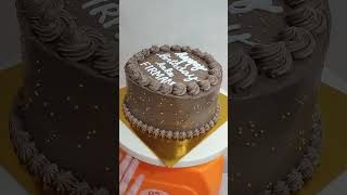 Simple coklat cake cake coklatcake simplebirthdaycake cakeultah simplecakedecoration shortcake [upl. by Aehsa]