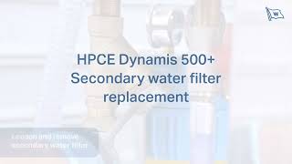 Unitor HPCE Dynamis 500 water filter replacement [upl. by Eisler]