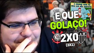 CASIMIRO REAGE CORINTHIANS 2 3 X 1 0 ATLÉTICO MG  COPA DO BRASIL 2023  Cortes do Casimito [upl. by Prinz]