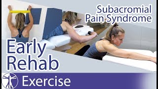 Subacromial Pain Syndrome SAPS  Early Phase Rehab [upl. by Glynias]