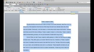 Reformat Text Width in Word [upl. by Ahseele]