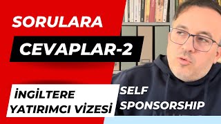 İngiltere’de Çalışma Vizesi Self Sponsorship Skilled Worker Sıkça sorulan sorular [upl. by Rehpoitsirhc]