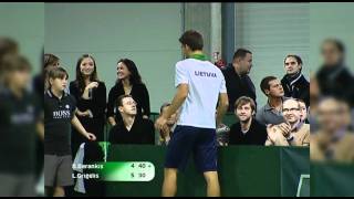 Ricardas Berankis  Laurynas Grigelis friendly game [upl. by Carmelo]