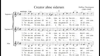 Creator Alme Siderum Thermignon  Soprano 1 Practice Video [upl. by Sakiv]