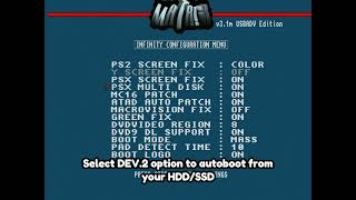 Autoboot DEV2  OPL installation guide on HDDSSD for direct boot with Modchip on Playstation 2 [upl. by Meldon]