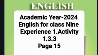 Class 9 English Experience 1Activity 133 Identifying facts amp opinions Page 15 [upl. by Culbert]