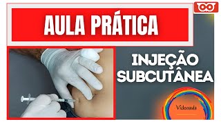 INJEÇÃO SUBCUTÂNEA  AULA PRÁTICA [upl. by Perlis]