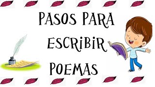 Pasos para escribir un poema  Educación Primaria [upl. by Negeam]