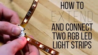 How To Extend And Connect Two RGB LED Light Strips  superbrightledscom [upl. by Zephaniah]