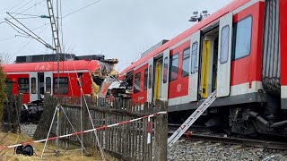 Landkreis München Polizei untersucht Zugunglück in Schäftlarn [upl. by Nnylyram264]