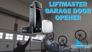 High Lift Mount LiftMaster 8500w Garage Door Opener  Review [upl. by Soinotna16]