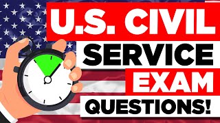 US CIVIL SERVICE EXAM TEST QUESTIONS amp ANSWERS Pass Your Civil Servant Exam with 100 [upl. by Nino650]