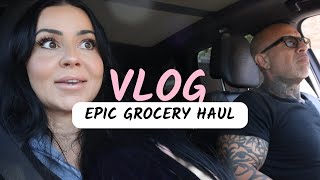 VLOG  Grocery Haul Restock 1UP Nutrition Unboxing Lunch at Home [upl. by Thurlow]