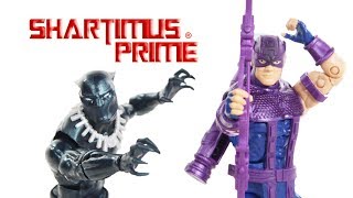 Marvel Legends Black Panther and Hawkeye Vintage Collection Wave 2 Comic Action Figure Review [upl. by Hibben44]