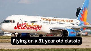 ✈ Trip report  Jet2 B757200  Flying on a 31 year old classic  Manchester  Malaga ✈ [upl. by Annairdna]