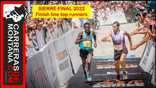 SIERRE ZINAL 2022 FINISH LINE TOP RUNNERS Kangogo Blanes Mamu Jornet Chesang Mathys [upl. by Minor]