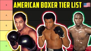 Ranking The Greatest American Boxers Of All Time  Tier List [upl. by Hameean]