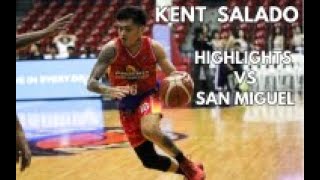 KENT SALADO HIGHLIGHTS VS SAN MIGUEL [upl. by Nogem]