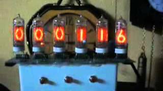 Nixie clock with DCF77 controll german [upl. by Latvina]