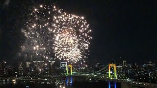 THE ODAIBA RAINBOW FIREWORKS 2018 FROM FUJI TVs quotHACHITAMAquot SPHERE 【Fuji TV Official】 [upl. by Adnohsad]