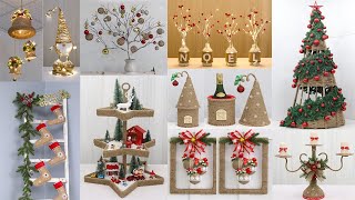 11 Jute craft Christmas decorations ideas Collection 2022 [upl. by Alfie532]