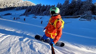 Postăvaru Poiana Brașov  2022 Snowboard Riding [upl. by Lilahk]