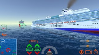 Cruise Ship hit Tanker Ship  Ship Handling Simulator  Ship Mooring 3D [upl. by Euqirdor]