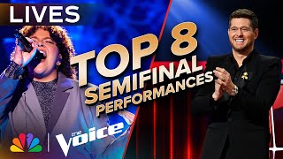 The Best Performances from the Top 8 Live SemiFinal  The Voice  NBC [upl. by Stalder]