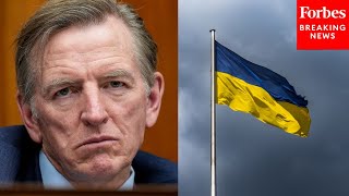 Paul Gosar Claims Ukraine Is An Authoritarian Country And Pushes To Block US Funds Sent There [upl. by Cirdahc877]