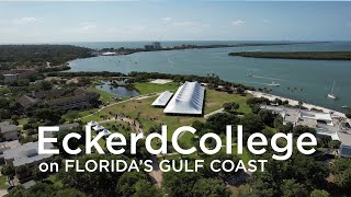 Aerial view of Eckerd College Commencement 2021 [upl. by Nilyad]