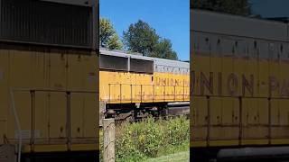 Older UP SD60 trailing on eastbound manifest in Mt Vernon Iowa [upl. by Guibert]