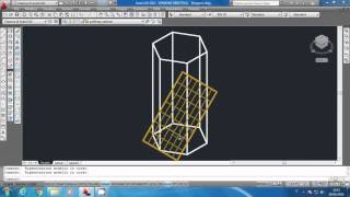 Sezione di un prisma a base esagonale con Autodesk Autocad [upl. by Analahs428]