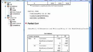 Partial Correlation  SPSS part1 [upl. by Pish]