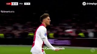 Mika Godts Goal Ajax Vs PSV 32 All Goals Analysis amp Extended Highlights [upl. by Michel]