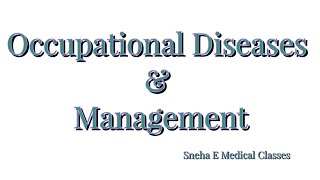 Occupational diseases and management  Hindi [upl. by Nirtak]